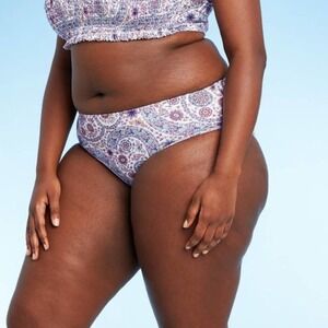 Xhilaration Juniors' Smocked String Bikini Bottom NWT